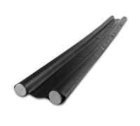 Gvolatee 1 pezzo Paraspifferi 96 cm, Sottoporta Paraspifferi Prevenire Vento, Polvere, Insetti e Isolamento Acustico, Anti Spifferi Nero Può Essere Tagliato a Misura per Porte Cotone Espanso Grigio
