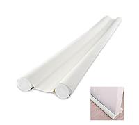Gvolatee 1 pezzo Paraspifferi 96 cm, Sottoporta Paraspifferi Prevenire Vento, Polvere, Insetti e Isolamento Acustico, Anti Spifferi Bianco Può Essere Tagliato a Misura per Porte Bianco Cotone Espanso