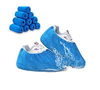 Gvolatee 100 Pezzi Copriscarpe Monouso in TNT Blu, Antipolvere Antiscivolo Copri Scarpe da Casa Usa e Getta, Traspiranti Calzari Monouso per Interni, Esterni, Medici, Hotel, Moquette Protezione