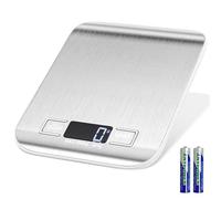 Gvolatee 10kg/1g inox bilancia cucina digitale elettroniche con Lcd display e funzione tara, bilance di precisione spegnimento automatico con 6 unità, pesatura cibi per cottura, cottura, miscelazione