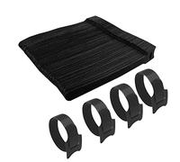 Gvolatee 120 pezzi Fermacavi, Fascette Cavi Riutilizzabili in Nylon 12×150 mm, Fascette per Cavi Nere Set, Fascette Fermacavo Regolabili per Organizzazione Cavi Casa in Ufficio