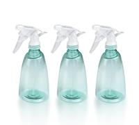 Gvolatee 3 Pezzi Spruzzino Nebulizzatore 500 ml, Riempibile Spray Bottle, Trasparente Plastica Grilletto Spruzzatore, Vaporizzatore Acqua, Spruzzini Vuoti per Piante, Giardino, Capelli, Pulizia
