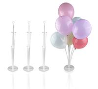 Gvolatee 4 Pz Supporto per Palloncino - Porta Palloncini, Aste per Palloncini per Matrimoni, Compleanni, Feste, Trasparente