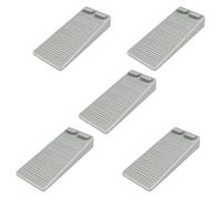 Gvolatee 5 Pezzi cuneo fermaporta gomma, Altezza Regolabile Antiscivolo Antigraffio ferma porta da pavimento, ferma porte Protezioni per Balcone, Camerette, Cucina, Bagno, Ufficio, Hotel (Grigio)