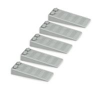 Gvolatee 5 Pezzi cuneo fermaporta gomma, Altezza Regolabile Antiscivolo Antigraffio ferma porta da pavimento, ferma porte Protezioni per Balcone, Camerette, Cucina, Bagno, Ufficio, Hotel (Grigio)