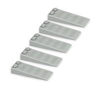 Gvolatee 5 Pezzi cuneo fermaporta gomma, Altezza Regolabile Antiscivolo Antigraffio ferma porta da pavimento, ferma porte Protezioni per Balcone, Camerette, Cucina, Bagno, Ufficio, Hotel (Grigio)