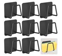 Gvolatee 8 Pezzi Porta Spugne, Porta Spugna, Porta Spugnette Cucina, Portaspugna, Porta Spugnetta da Lavello Cucina, Porta Spugna Cucina Lavello Pensile, Accessori Spugnette Cucina per Bagno(Nero)