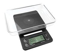 Gvolatee Bilancia Cucina Digitale con Ciotola 5Kg/0.1G Nero, Bilancia Caffe