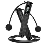 Gvolatee corda per saltare senza filo, Corda 2.8M Lunghezza skipping rope con Contatore, salto con la corda zavorrata Regolabile 2 in 1, corda per saltare ponderata per fitness per Sport, Palestra