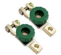 Gvolatee Interruttore di spegnimento batteria auto 2 pezzi, interruttore corrente principale manopola verde