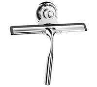 Gvolatee tergivetro per doccia acciaio inox, tergicristallo per doccia con gancio, Tergivetri senza foratura, Lavavetri Spazzola Bagno per Pulire e Asciuga vetro, specchio, piastrelle, finestre, Auto