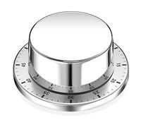 Gvolatee Timer Da Cucina Meccanico, Timer Cucina Magnetico Adsorbibile, Conto Alla Rovescia Rotante Da 60 Minuti Facile Da Usare Per Cucinare Dolci Cuocere Uova Sode,Timer In Acciaio Inossidabile