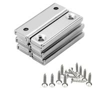 GVPOELR Magneti Rettangolari, Set da 6 Calamite Potenti Rettangolari, Magnete a Rettangolo Multifunzione, Magnete al Neodimio 40x13,5x5mm, con Viti per Lavagna Bianca, Frigorifero, Lavagne Magnetiche