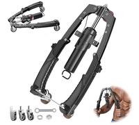 Gvqng 2026 Aggiornato Tutto in Uno Macchina Idraulica per Pressa Toracica, Attrezzo per Esercizi per Braccia, Espansore Toracico E Rafforzamento degli Avambracci,Nero,Without Pulley