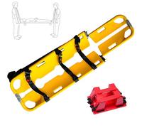 Gvqng Barella A Cucchiaio D'Emergenza, Barella Pieghevole in Plastica per Ambulanza per Il Trasferimento dei Pazienti, Barella Spinale Portatile, per Uso Ospedaliero,Stretcher+Head Restraint