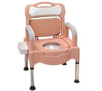 Gvqng Comode da Comodino, WC da Comodino, Sedia Comoda, Vasino Regolabile in Altezza per Anziani, Bagni Portatili per Uso Domestico, per Persone con Disabilità E Anziani,B