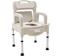 Gvqng Comode da Comodino, WC da Comodino, Sedia Comoda, Vasino Regolabile in Altezza per Anziani, Bagni Portatili per Uso Domestico, per Persone con Disabilità E Anziani,A