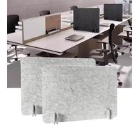 Gvqng Divisorio Acustico per Scrivania, Pannello per La Privacy Autoportante, Divisorio Insonorizzato Leggero con Piedini di Supporto, per Ufficio O Aula,2pcs,30 * 100 * 1.2CM