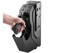 Gvqng Impronta Digitale Cassaforte per Armi Corte, con Tastiera Digitale/Chiave di Ricambio, Mini Cassaforte per Armi, Porta Pistola da Parete, con Lucchetto A Combinazione