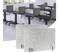 Gvqng Pannello Acustico per La Privacy da Scrivania, Divisori per Scrivania per Studenti con Piedini di Supporto, Riduzione delle Distrazioni Visive, per Ufficio E Casa,2pcs,30 * 120 * 0.9CM
