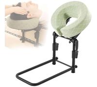 Gvqng Poggiatesta per Massaggi da Letto con Staffa di Supporto E Cuscino, Supporto Regolabile per Il Viso, Kit per Massaggi su Materasso Domestico, per Posizione Prona,Nero