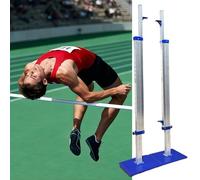 Gvqng Standard per Il Salto in Alto per Le Scuole Superiori, Altezza Regolabile da 30 Cm A 22 Cm, Attrezzatura Professionale per L'Allenamento del Salto in Alto,Blu