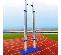 Gvqng Standard Portatili per Il Salto in Alto da Competizione per Atletica Leggera, 1 Paio di Supporti per Il Salto in Alto da Allenamento in Alluminio, Standard per Il Salto,Blu