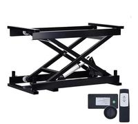 Gvqng Tavolo Elevatore Elettrico A Pantografo, Tavolo Elevatore Idraulico A Doppio Pantografo con Telecomando Wireless, Piattaforma Elevatrice Regolabile in Altezza,150kg,24V