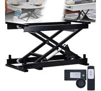 Gvqng Tavolo Elevatore Elettrico, Piattaforma Elevatrice Idraulica Regolabile in Altezza con Telecomando Wireless, Tavolo Elevatore Elettrico A Forbice, per La Movimentazione,100kg,12V