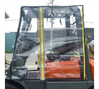 Gvqng Telo Antipioggia per Parabrezza Ad Alta Resistenza, Telo Trasparente Universale per Cabina di Carrelli Elevatori, Vinile Impermeabile per Protezione UV, per Camion,for 6000 lb