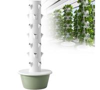 Gvqng Torre Idroponica per Interni, Sistema Idroponico Autoirrigante con Pompa, Adattatore E Vasi A Rete, Torre Idroponica per Ortaggi, per La Coltivazione di Erbe Aromatiche,Verde,7 Tier
