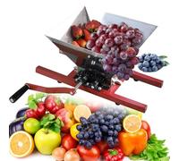 Gvqng Tritafrutta, Distributore Manuale di Frutta E Mele da 7 Litri, Mulino per Polpa Portatile, Ingranaggi in Lega di Alluminio, Spremiagrumi con Manico, per Salsa di Vino Ai,Rosso,7L