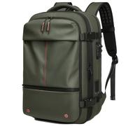 Gvqng Zaino Sottovuoto, Bagaglio A Mano, Espandibile da 60 L con Compressione Sottovuoto, con Compressione Sottovuoto, Aspirazione con La Semplice Pressione di Un Pulsante,Verde