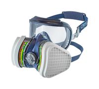 Maschera respirazione facciale e visiera integra spr535 gvs abek1 p3