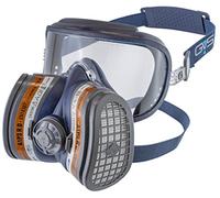 GVS SPR401 Elipse INTEGRA A1P3 semimaschera con protezione occhi e filtri sostituibili pronta all'uso M/L blu