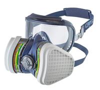 Maschera respirazione facciale e visiera integra spr535 gvs abek1 p3