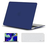 GVTECH Custodia Per MacBook Pro 14 Pollici 2025 2024-2021 M5 M4 M3 M2 M1 Pro/Max A3434 A3112 A3185 A3401 A2918, guscio rigido in plastica, copertura tastiera, protezione schermo, Blu Navy Opaco