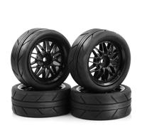 Gvvsjgdbis 1/10 RC Drift Pneumatico 65 mm su ruote da stradale Pneumatici per TT01 TT02 XV01 XV02 PTG-2, nero