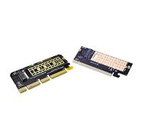 Gvvsjgdbis 1 set 95 x 40 x 3 mm M.2 NVMe SSD a PCI-E X16 scheda adattatore & 1 pz 13,3 x 6,3 cm M.2 Nvme Ssd scheda controller adattatore