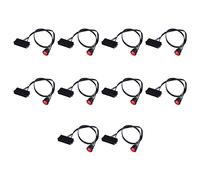 Gvvsjgdbis 10 Pezzi da 50 cm di stagno di rame 24 Pin ATX PSU PC Alimentazione Avviamento Tester di Avviamento Cavaliere con Interruttore On/Off