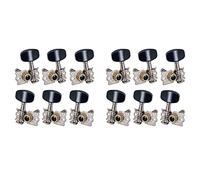 Gvvsjgdbis 12 Pezzi 3R3L Tasselli Accordo Chitarra Testa Macchina Aperta Chitarra Folk Acustica Accordatura Caviglia Parti Accordatori