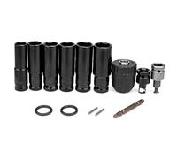 Gvvsjgdbis 14pcs Chiave a urto Elettrica Hexs Socket Adapter Kit Drill Chuck Drive Adapter per Trapano Elettrico Avvitatori