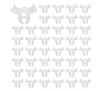 Gvvsjgdbis 150 clip per piante, strumento di piegatura per piante rampicanti a bassa pressione, supporto per stelo a 90 gradi, bianco