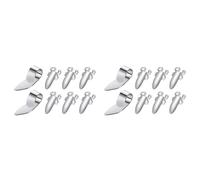 Gvvsjgdbis 16 Pezzi Chitarra Pollice Dito Scegli plettri per chitarra in acciaio con in plastica per chitarra elettrica bassa uculelato ()