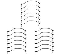 Gvvsjgdbis 18 Pezzi 6 Pollici Cavi Patch Chitarra, Effetto Pedale Chitarra Nero, 1/4 Pollice Patch Chitarra Ad Angolo Retto