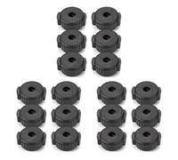 Gvvsjgdbis 18 pz di Piatti in Plastica, Dado di Piatto di Regolamento per Kit Batteria Percussione, Parti di Ricambio per Percussione