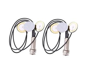 Gvvsjgdbis 2 microfoni piezoelettrici a contatto con 3 trasduttori pickup con jack terminale per Kalimba