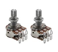 Gvvsjgdbis 2 Pezzi Serie MN500K Potenziometro Equilibratore Doppio MeLange (POT) Interruttore di Controllo Tono Volume Bass Chitarra