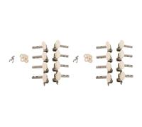 Gvvsjgdbis 2 set di macchine sintonizzatori Pegs Tuning Key con Pearl Knobs 4L + 4R per Mandolino