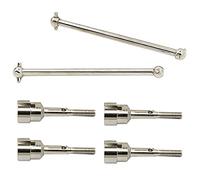 Gvvsjgdbis 2 Set per 104001 1/10 RC Auto Aggiornamento Parti Accessori, Cane Bone Drive Shaft & Metallo Albero di Trasmissione Coppa Asse Ruota